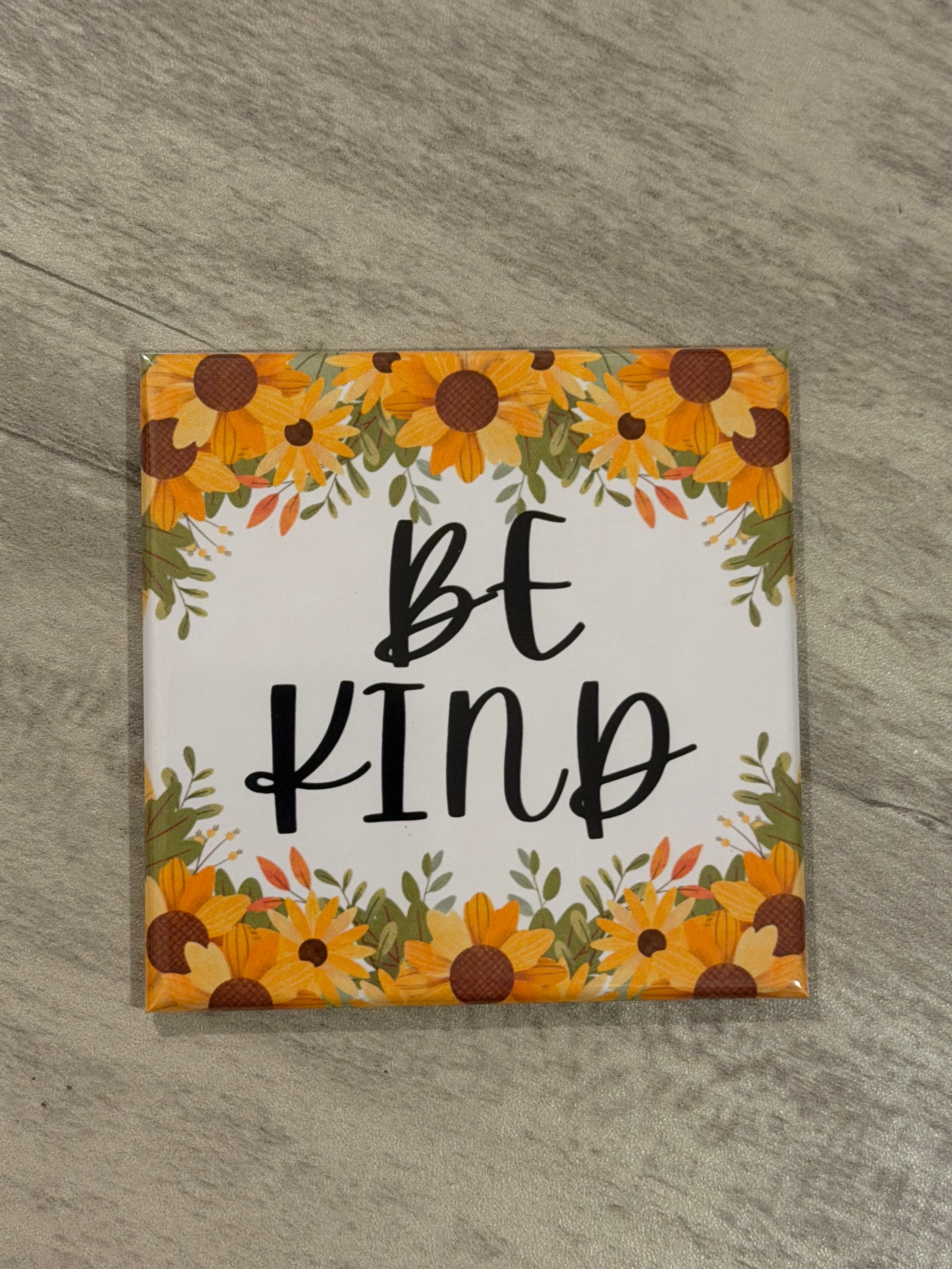 2.5x2.5 Be Kind Photo Magnet