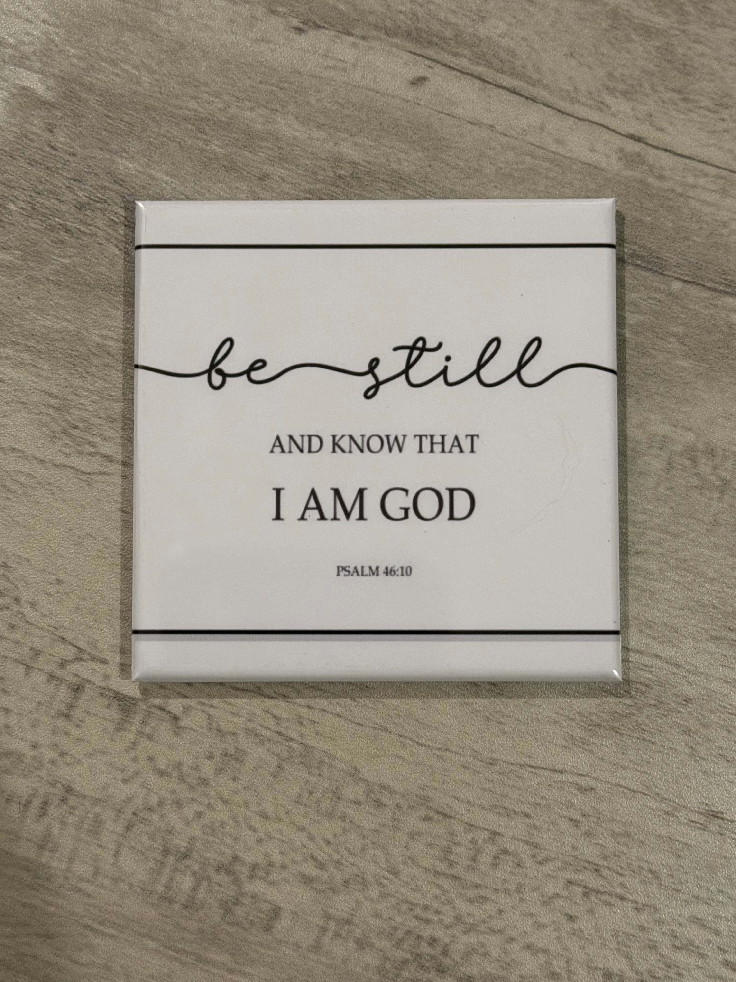 2.5x2.5 Psalm 46:10 Photo Magnet