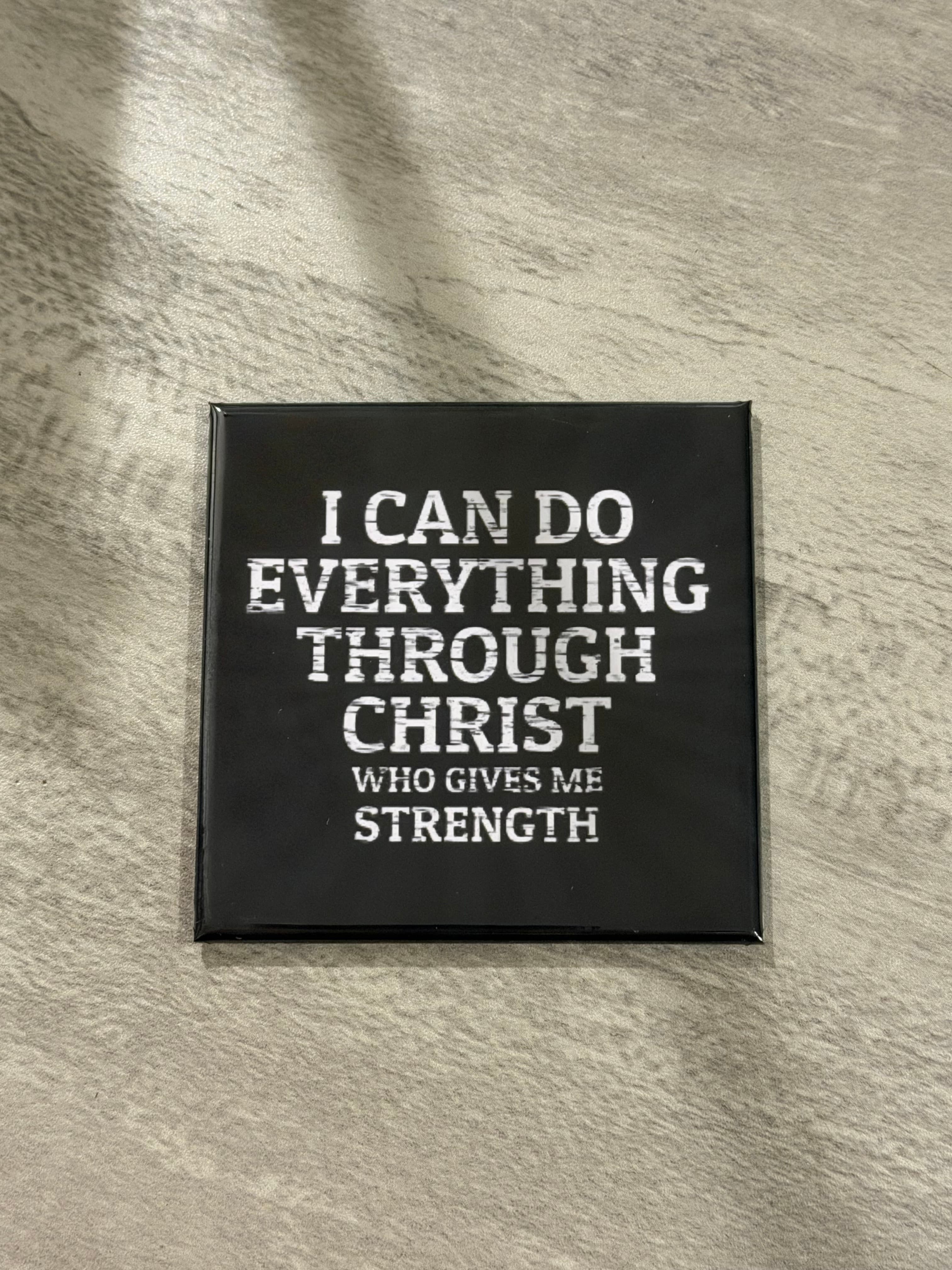 2.5x2.5 Can Do Everything Photo Magnet