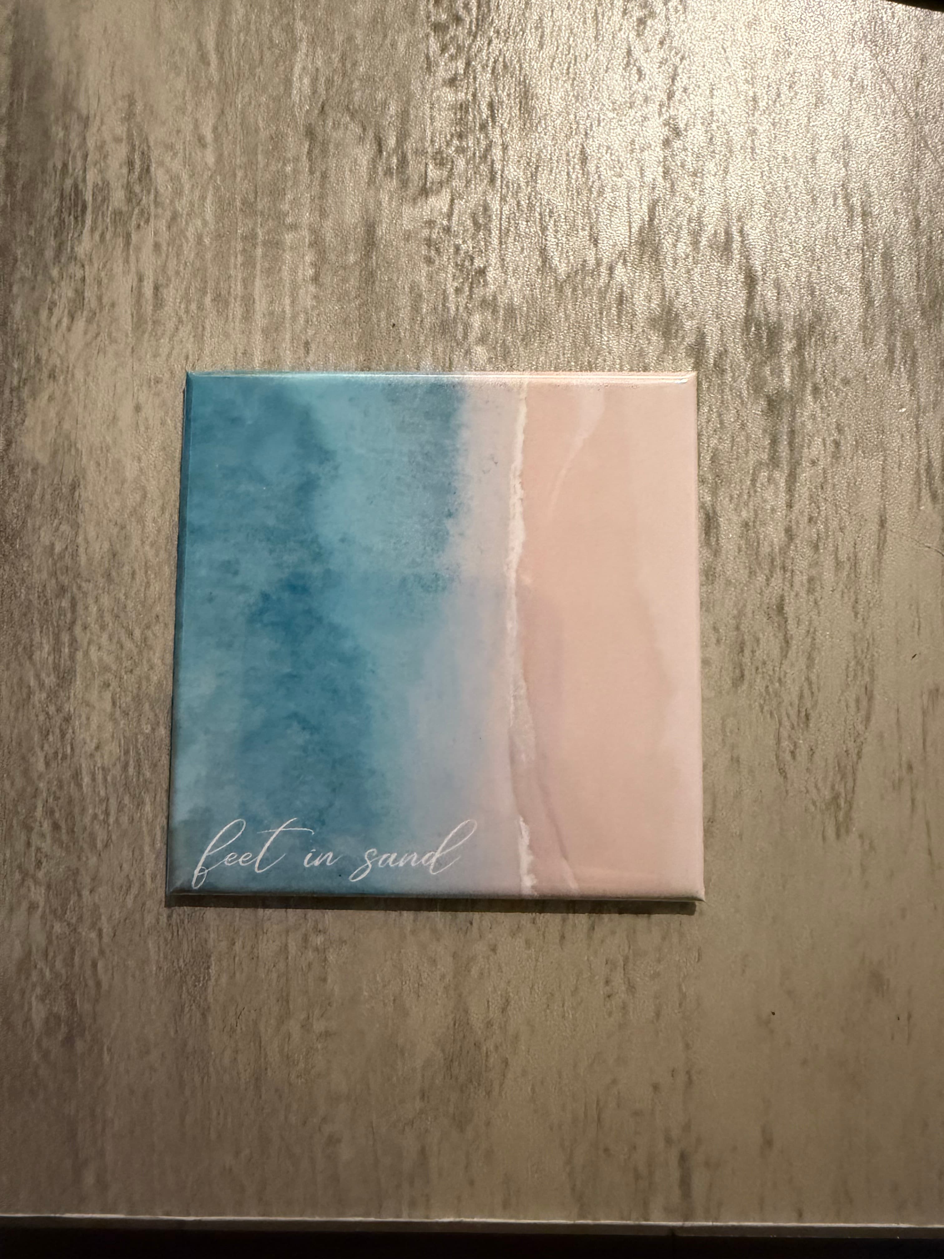 2.5x2.5 Beach Photo Magnet